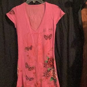 Vintage Ed hardy soft vneck sweater tee size large